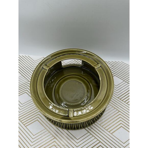 Vintage Ornate Green Ceramic Tureen Soup Set Pot Retro 12 Pieces - Picture 11 of 11